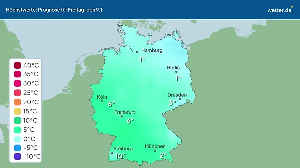 Im Video: Temperatur-Vorhersage