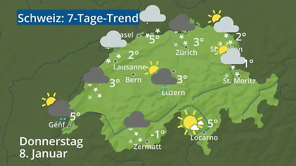 Schweiz: Wie wird das Wetter?