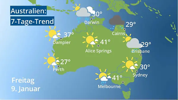 Australien: Wie wird das Wetter?