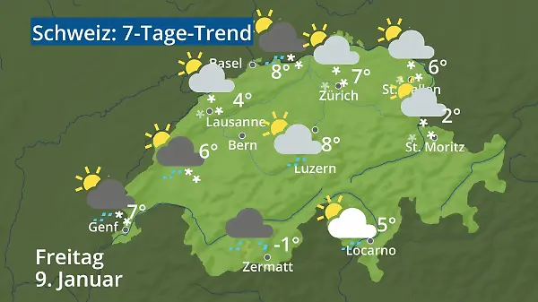Schweiz: Wie wird das Wetter?