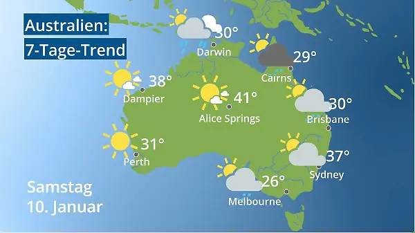 Australien: Wie wird das Wetter?
