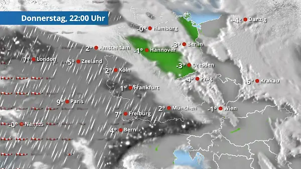 So zieht Wintersturm Elli über Deutschland