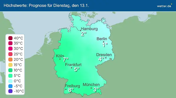 Im Video: Temperatur-Vorhersage