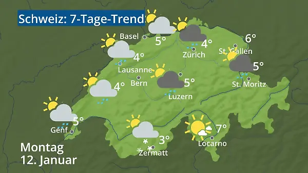 Schweiz: Wie wird das Wetter?
