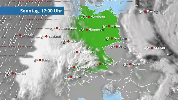 Erst Sonne, aber Glatteis-Regen steht parat