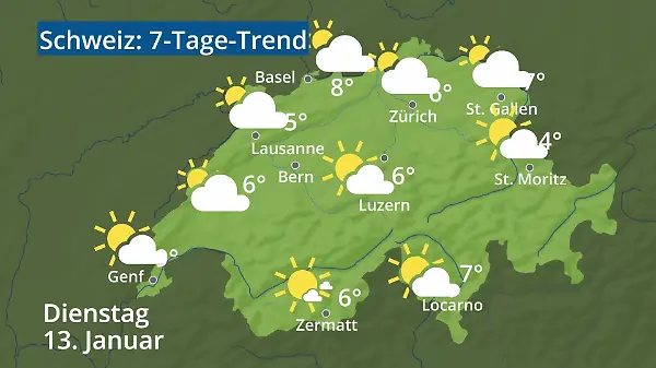 Schweiz: Wie wird das Wetter?