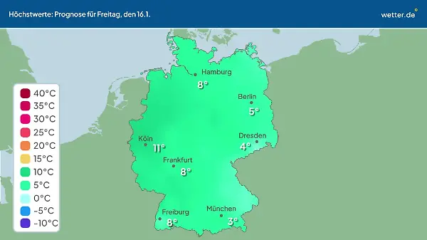 Im Video: Temperatur-Vorhersage