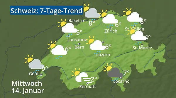 Schweiz: Wie wird das Wetter?