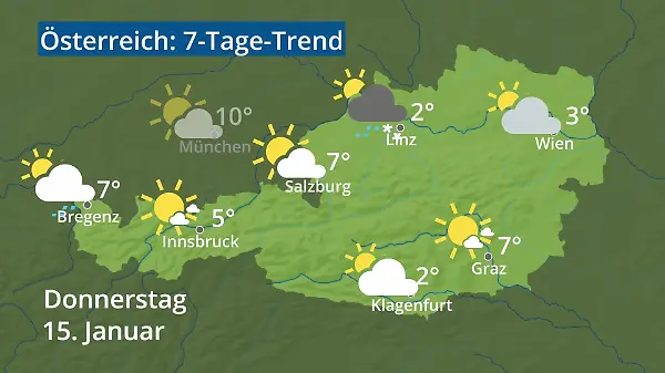 Österreich: Wie wird das Wetter?