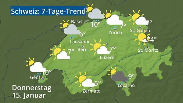 Schweiz: Wie wird das Wetter?
