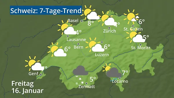 Schweiz: Wie wird das Wetter?