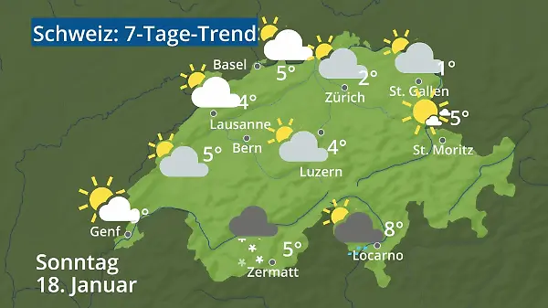 Schweiz: Wie wird das Wetter?