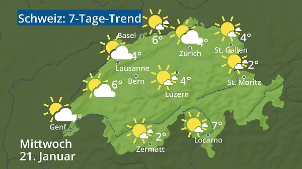 Schweiz: Wie wird das Wetter?