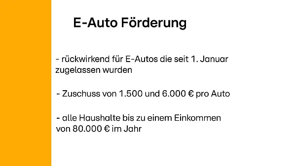 Staat belohnt Kauf von E-Autos