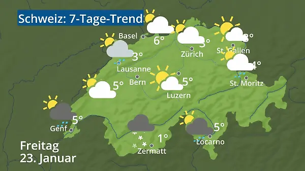 Schweiz: Wie wird das Wetter?