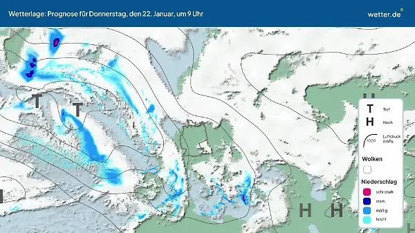 Die Wetterlage der kommenden 5 Tage