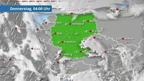Meist überall eine frostige Nacht