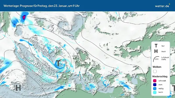 Die Wetterlage der kommenden 5 Tage