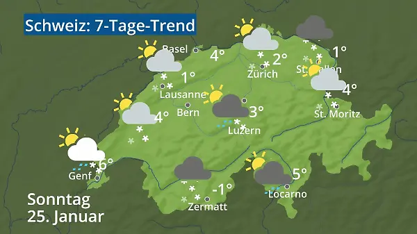 Schweiz: Wie wird das Wetter?