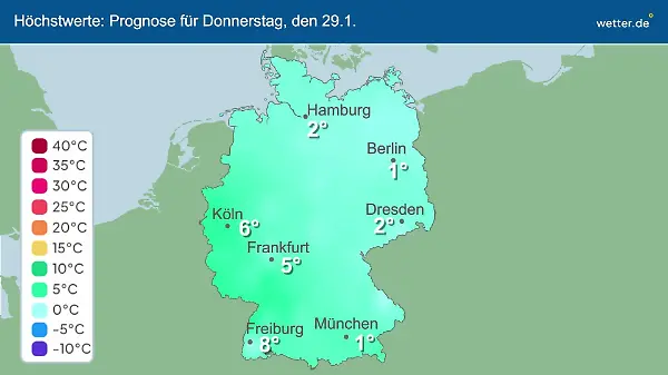 Im Video: Temperatur-Vorhersage