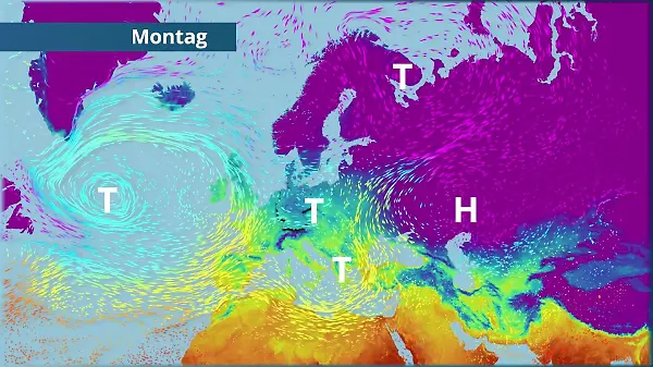 Schneetief genau über uns