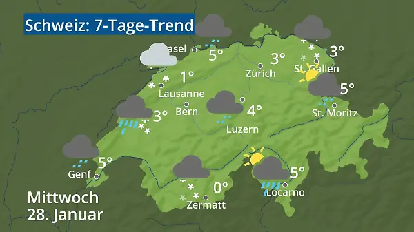 Schweiz: Wie wird das Wetter?