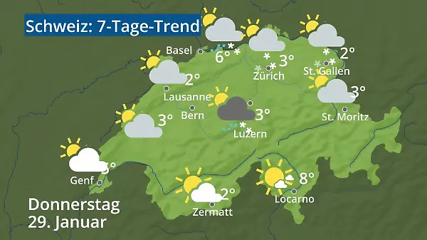 Schweiz: Wie wird das Wetter?