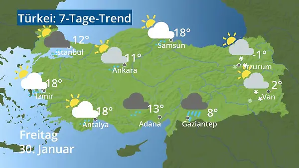 Türkei: Wie wird das Wetter?