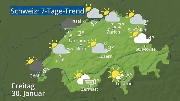 Schweiz: Wie wird das Wetter?