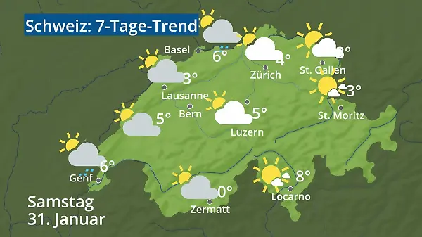 Schweiz: Wie wird das Wetter?