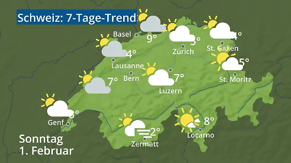 Schweiz: Wie wird das Wetter?
