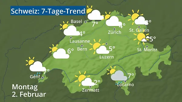 Schweiz: Wie wird das Wetter?