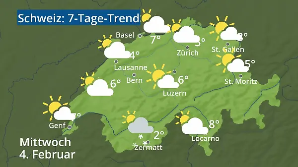 Schweiz: Wie wird das Wetter?