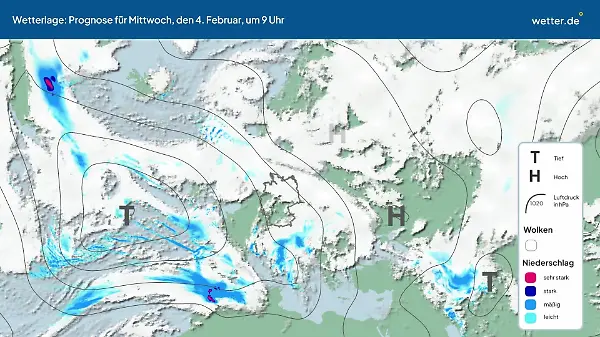 Die Wetterlage der kommenden 5 Tage