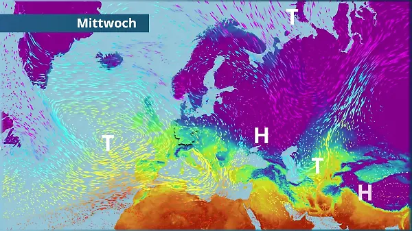 Tief nähert sich vom Atlantik