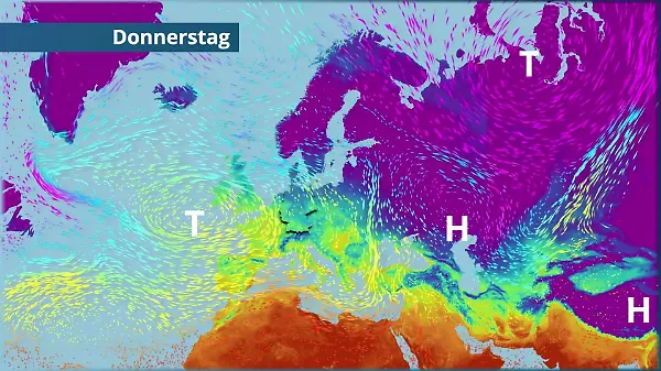 Umzingelt von Tiefdruckgebieten