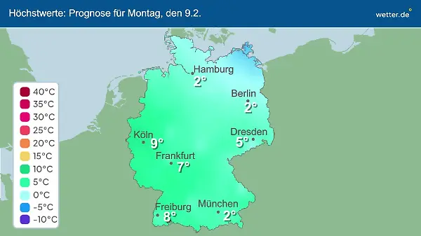 Im Video: Temperatur-Vorhersage