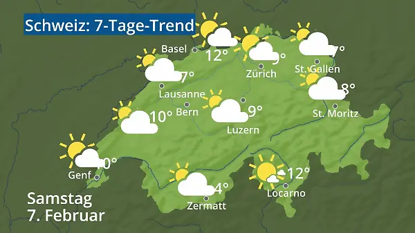 Schweiz: Wie wird das Wetter?