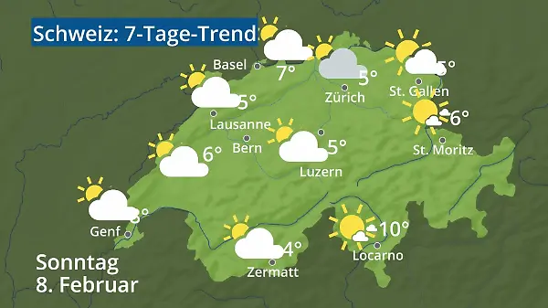 Schweiz: Wie wird das Wetter?