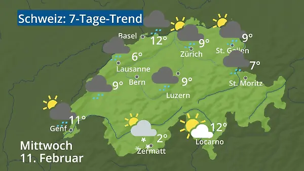 Schweiz: Wie wird das Wetter?