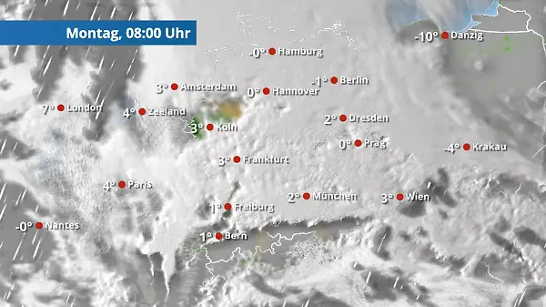 Meist trocken und vielfach wolkig oder neblig trüb