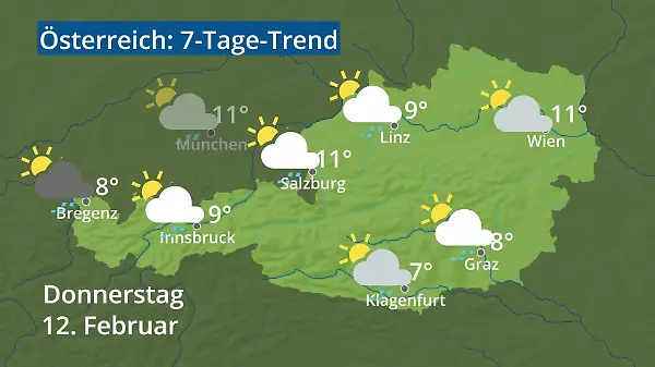 Österreich: Wie wird das Wetter?