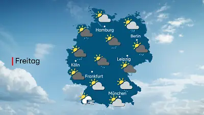 Wettervorhersage für Freitag, 17. Oktober