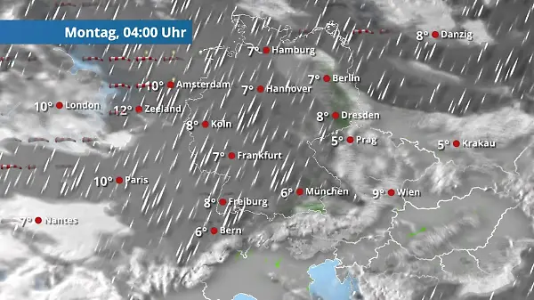 Kaum eine Regenpause in Sicht