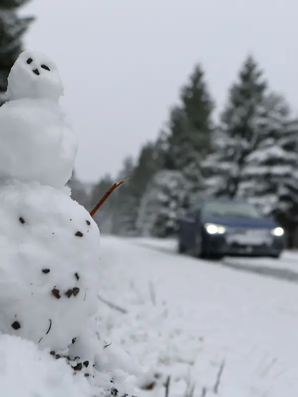 Schnee auf dem Brocken