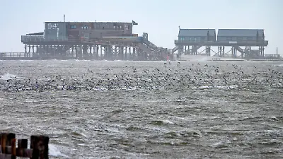 Sturmflut in Sankt Peter-Ording