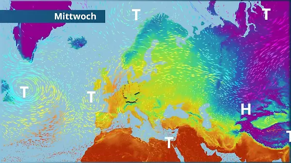 Höhepunkt der Wärme, zum Wochenende kühler