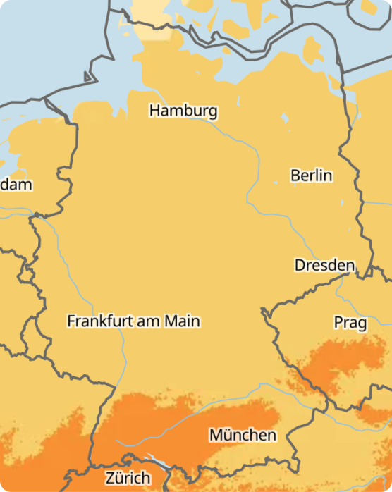 UV-Index Wetterkarte